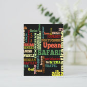 旅行国際的恵み ポストカード (スタンド正面)