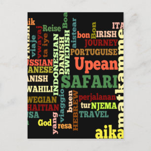 旅行国際的恵み ポストカード