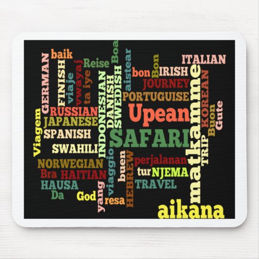 旅行国際的恵み マウスパッド (正面)
