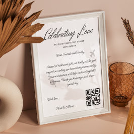 旅行基金要求Qrコードハネムーン基金 ポスター