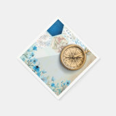 旅行好き |ゴールデンコンパス紙ナプキン スタンダードカクテルナプキン (角)