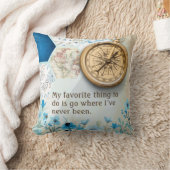 旅行好き |ゴールデンコンパス クッション (ブランケット)