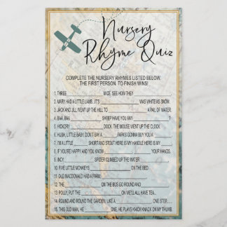 旅行子供部屋韻クイズ赤ちゃんシャワーゲーム