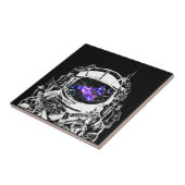 旅行宇宙飛行士パープル銀河系星雲 タイル (側面)