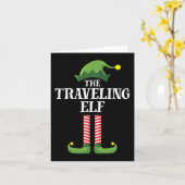 旅行小妖精や小人マッチングファミリーグループクリスマスパーツ カード (黄色い花)