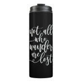 旅行引用文すべての人が黒い放浪失ったではない タンブラー (正面)