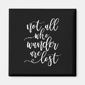 旅行引用文すべての人ワンダーズは失った冷蔵庫 マグネット (正面)