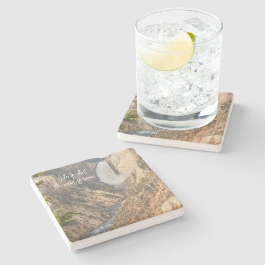 旅行引用文ホームデコールとウォーターフォート ストーンコースター (横)