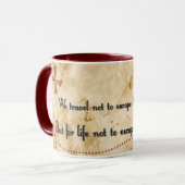 旅行引用文マグ マグカップ (正面左)