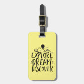 旅行引用文探索ドリーム発見ラゲッジタグ ラゲッジタグ (正面縦)