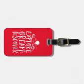 旅行引用文探索ドリーム発見ラゲッジタグ ラゲッジタグ (正面横)