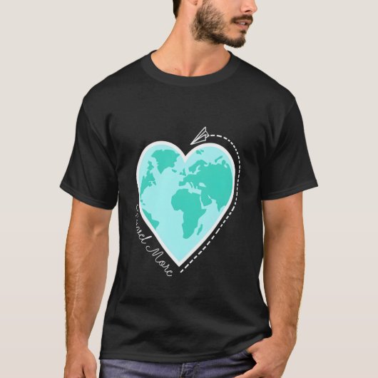 旅行引用文旅行もっと世界の地図アドベンチャーヴァカット Tシャツ (正面)