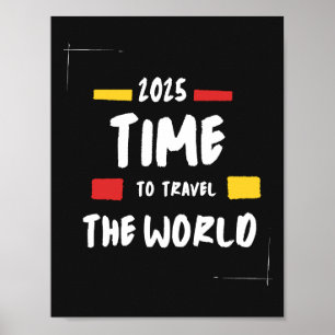 旅行引用文2025世界のポスターを旅行する時間 ポスター