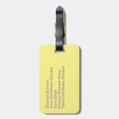 旅行引用文。「世界は本だ。..「 CUSTOMIZ ラゲッジタグ (裏面縦)