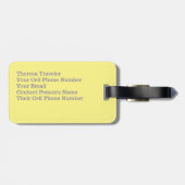 旅行引用文。「世界は本だ。..「 CUSTOMIZ ラゲッジタグ (裏面横)