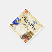 旅行恋しく思からミセスブライダルシャワー スタンダードカクテルナプキン (角)