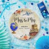 旅行恋しく思からミセスブライダルシャワー ペーパープレート (パーティー)