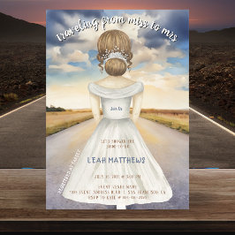 旅行恋しく思からミセスブライダルシャワー 招待状