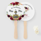 旅行恋しく思からミセス・ブライダルシャワーへのお願い ハンドファン (正面&裏面)