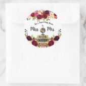 旅行恋しく思からミセス・ブライダルシャワーへのお願い ラウンドシール (バッグ)