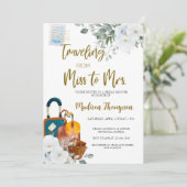 旅行恋しく思からミッズ・ブライダルシャワー 招待状 (スタンド正面)
