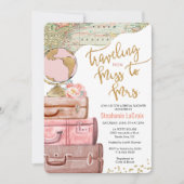 旅行恋しく思からミッズ・ブライダルシャワー 招待状 (正面)