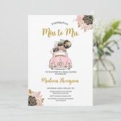 旅行恋しく思からミッズ・ブライダルシャワー 招待状 (スタンド正面)