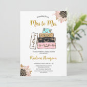 旅行恋しく思からミッズ・ブライダルシャワー 招待状 (スタンド正面)