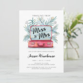 旅行恋しく思のブライダルシャワー 招待状 (スタンド正面)