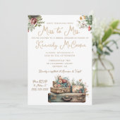 旅行恋しく思のミセスヴィンテージ荷物 招待状 (スタンド正面)