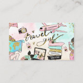 旅行恋しく思のMrsブライダルシャワー登録 エンクロージャーカード (裏面)