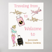 旅行恋しく思はミセスブライダルシャワーへようこそ ポスター (正面)