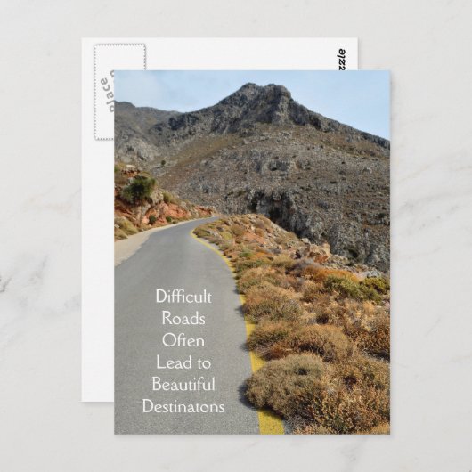 旅行感動的引用文はがき ポストカード (正面/裏面)