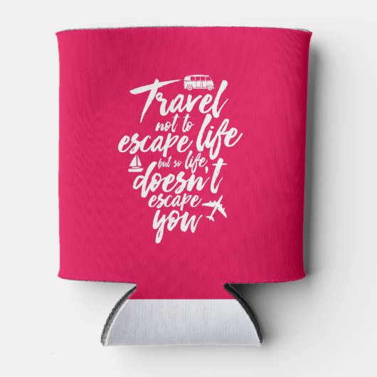 旅行感動的引用文ライフがあなたを逃さない 缶クーラー (正面)