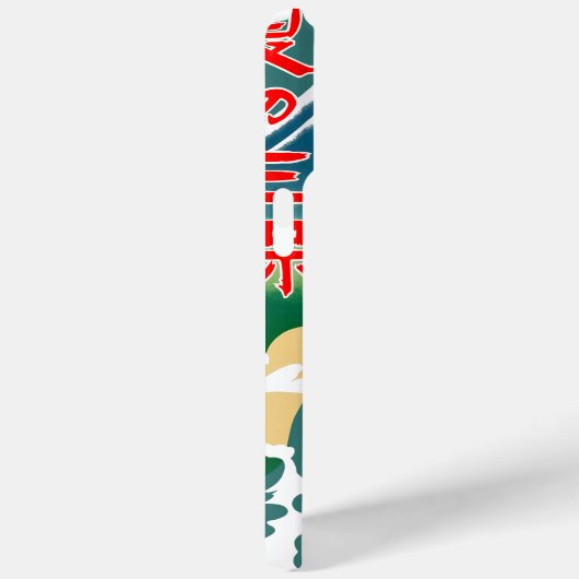 旅行日本の観光ポスター1930sアールデコ少女 Case-Mate iPhoneケース (裏面 / 右)