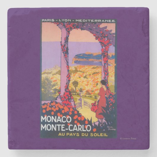 旅行昇進ポスター ストーンコースター (正面)