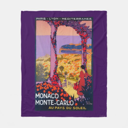 旅行昇進ポスター フリースブランケット (正面)