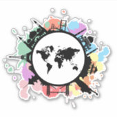 旅行時間だ シール (正面)