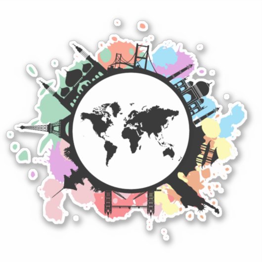 旅行時間だ シール (正面)