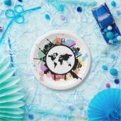 旅行時間だ ペーパープレート (パーティー)