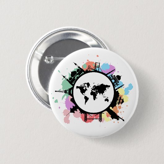 旅行時間だ 缶バッジ (正面&裏面)