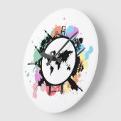 旅行時間です ラージ壁時計 (傾斜)