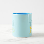 旅行時間ビーチ ツートーンマグカップ (中央)