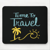 旅行時間ビーチ マウスパッド (正面)