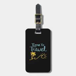 旅行時間ビーチ ラゲッジタグ