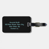 旅行時間ビーチ ラゲッジタグ (裏面横)