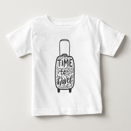 旅行時間 ベビーTシャツ (正面)
