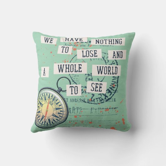 旅行枕を失うものはない クッション (裏面)