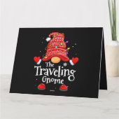 旅行格言ファミリーマッチングスおもしろいクリスマスGn カード (裏面)