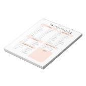 旅行梱包一覧メモ帳 ノートパッド (回転)